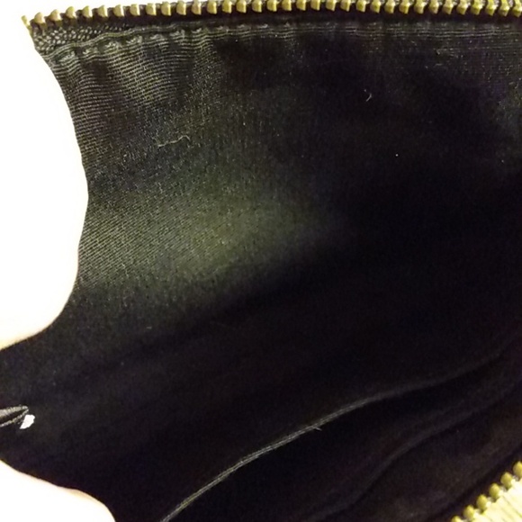 NWOT COACH Black Blue Stars Corner Zip Wristlet Wallet 6X4 - Picture 6 of 7